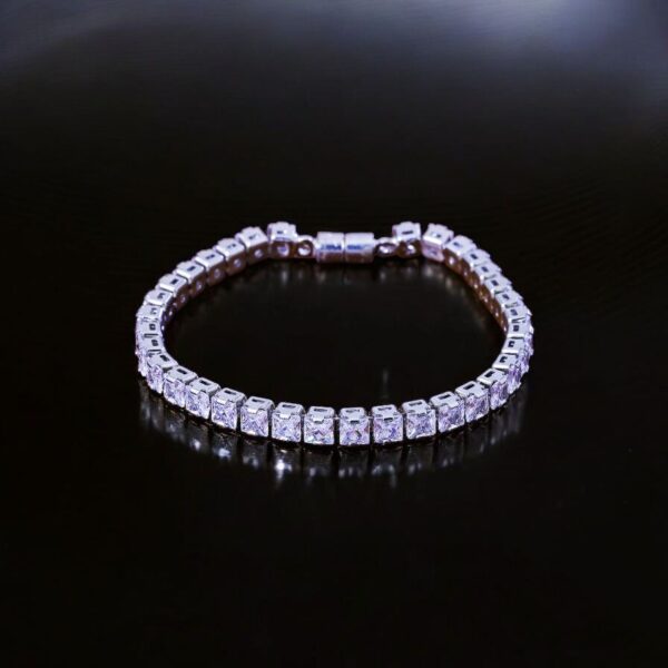 925 Silver Magnetic Tennis Bracelet for Men & Women – Anti-Tarnish Zircon Jewelry