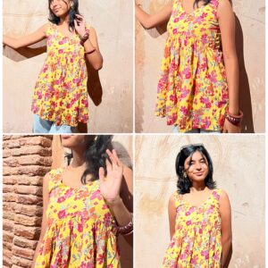 Geet - Colorful Daily Wear College Kurti