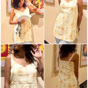 Poonam - Soft Yellow Kurti for Puja and Festive Occasions