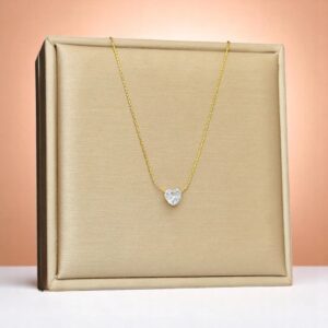 Elegant Solitaire Diamond Pendant Necklace