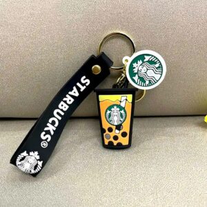 Starbucks Keychain Set – Coffee Cup & Logo Design