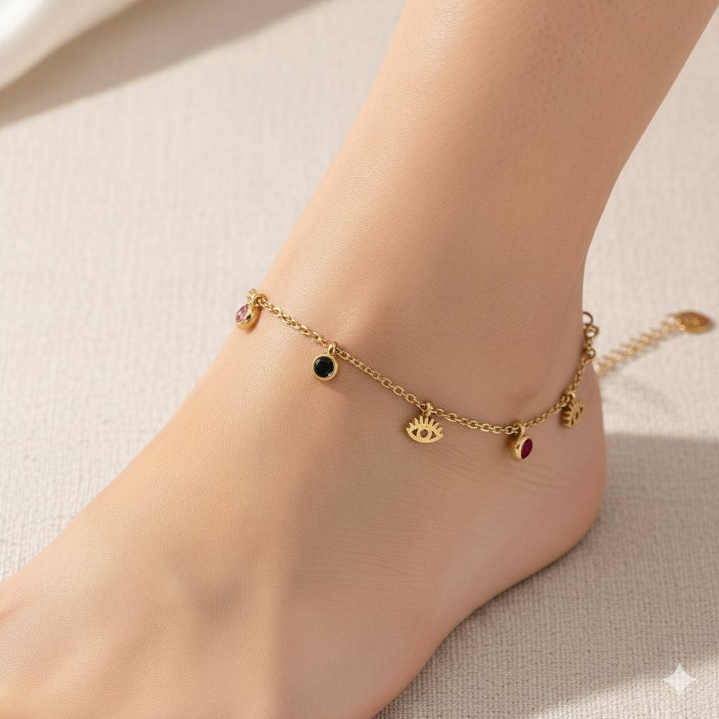 Evil Eye Charm Anklet