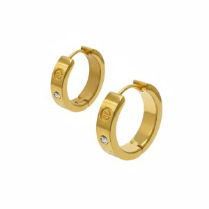 18K Gold Plated Hoop Earrings