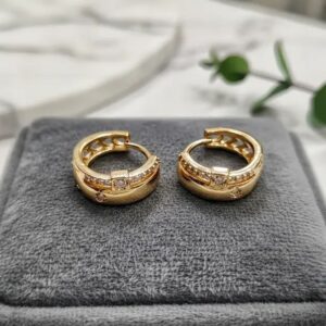 18K Gold Plated Classic Hoop Earrings