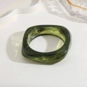 Forest Ember Resin Bangle