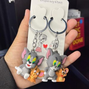 Tom and Jerry Couple Keychain Set